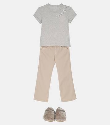 Camiseta de algodón estampada | Brunello Cucinelli Kids