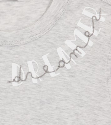 Camiseta de algodón estampada | Brunello Cucinelli Kids
