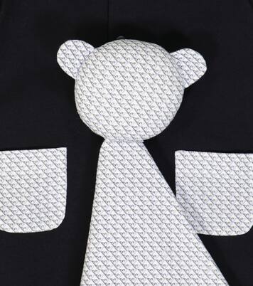 Bébé – Set combi-short et bavoir en coton | Emporio Armani Kids