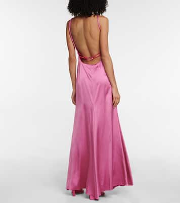 La Robe Mentalo satin maxi dress | Jacquemus