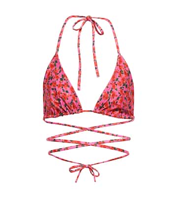 Top bikini a triangolo con stampa | Magda Butrym