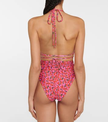 Top bikini a triangolo con stampa | Magda Butrym