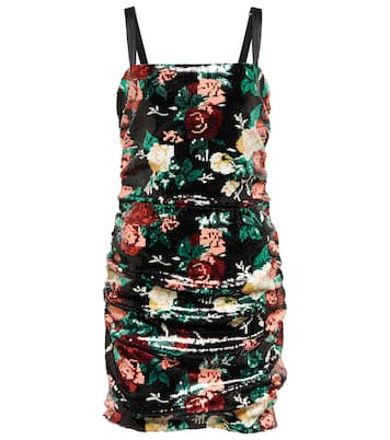 Sequined floral minidress | Dolce&Gabbana