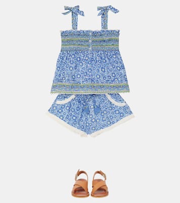 Lulu floral shorts | Poupette St Barth Kids