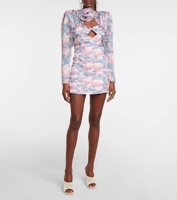 Floral cutout silk minidress | Magda Butrym