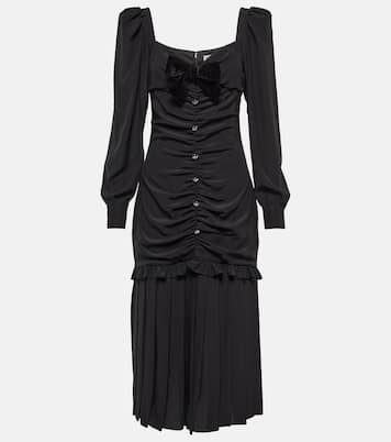 Ruched silk midi dress | Alessandra Rich