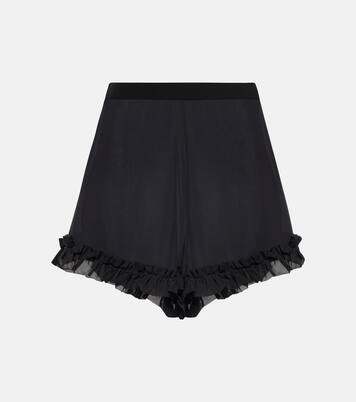 Shorts Rory in georgette di seta | Khaite