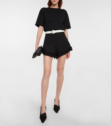 Shorts Rory in georgette di seta | Khaite