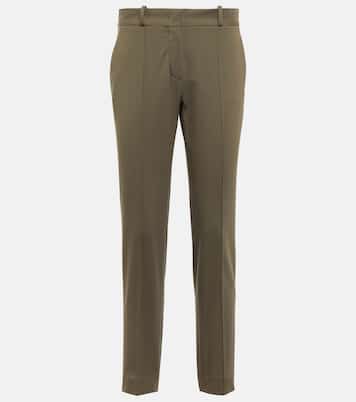 Pantalon Winter Derk à taille haute en coton mélangé | Loro Piana