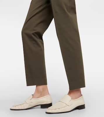 Pantalon Winter Derk à taille haute en coton mélangé | Loro Piana
