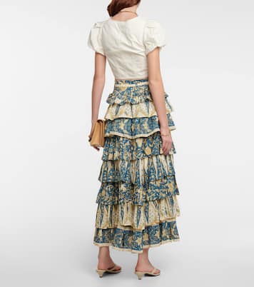 Cropped-Top Kalena aus Baumwollpopeline | Ulla Johnson