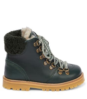 Botas de piel con forro de borrego | Petit Nord