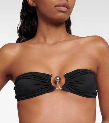 Haut de bikini bandeau à ornements | Christopher Esber