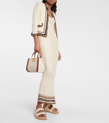 Cardigan in maglia di crochet | Valentino