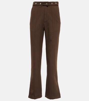 High-rise split-hem straight pants | Jacques Wei