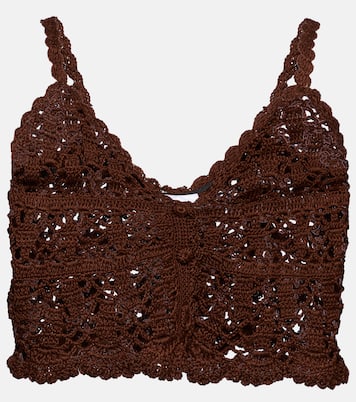 Crop top de croché de algodón | Anna Kosturova