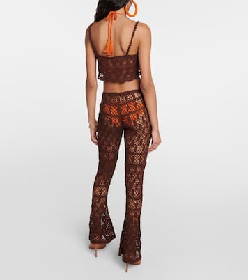 Crop top de croché de algodón | Anna Kosturova