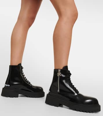 Leather combat boots | Palm Angels
