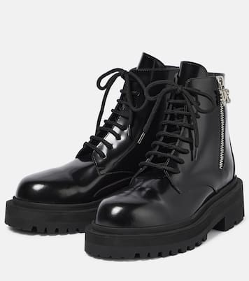 Leather combat boots | Palm Angels