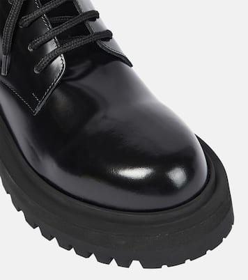 Leather combat boots | Palm Angels