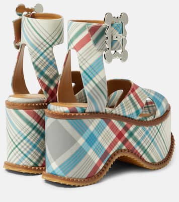 London leather check sandals | Vivienne Westwood