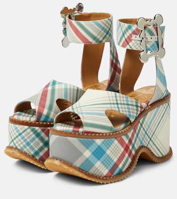 London leather check sandals | Vivienne Westwood