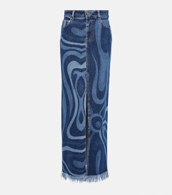 Jupe longue Marmo en jean | Pucci
