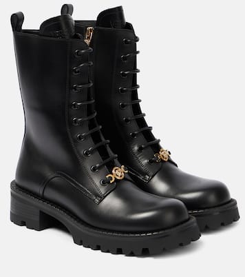 Black versace boots on sale