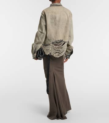 DRKSHDW sobrecamisa en denim cropped | Rick Owens