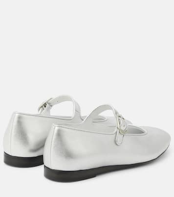 Metallic leather Mary Jane flats | Le Monde Béryl