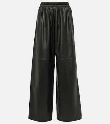Weite Hose aus Leder | Wardrobe.NYC