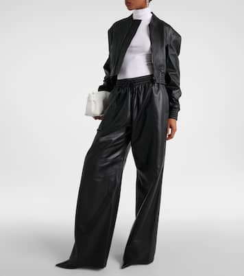 Weite Hose aus Leder | Wardrobe.NYC