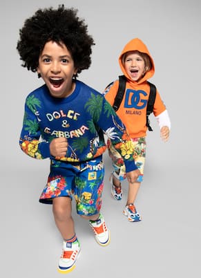 Sudadera con capucha de algodón | Dolce&Gabbana Kids