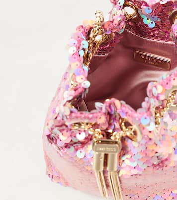Sac seau Bon Bon Micro à sequins | Jimmy Choo
