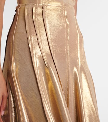 Grace high-rise lamé maxi skirt | Norma Kamali