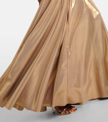 Grace high-rise lamé maxi skirt | Norma Kamali