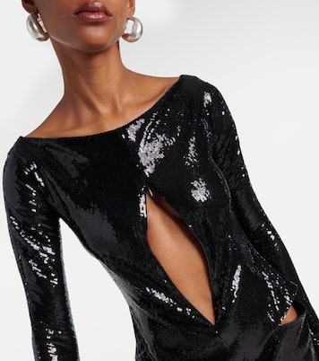 Vestido midi Ellipse con lentejuelas | Courrèges
