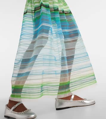 Striped smocked midi dress | Susan Fang