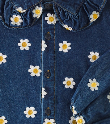 Chaqueta Daisies de denim | Tinycottons