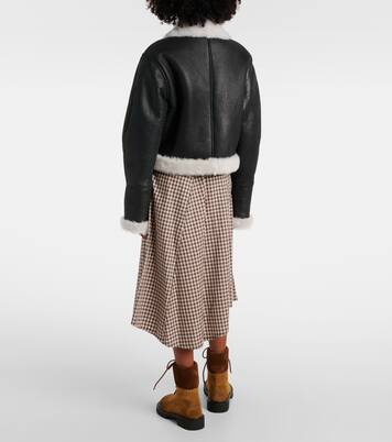 Giacca in pelle con shearling | Loewe