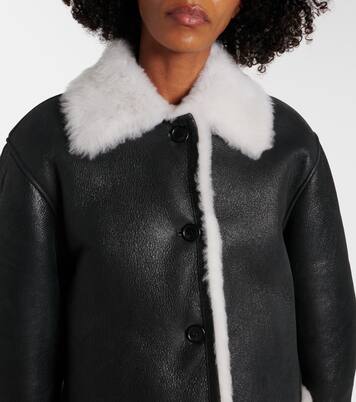 Giacca in pelle con shearling | Loewe