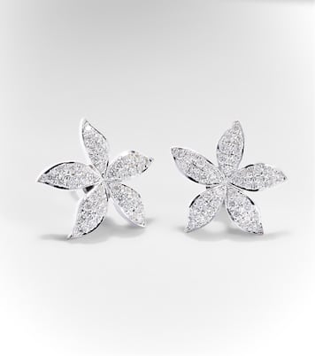 Orecchini Lavender in oro bianco 18kt con diamanti | Ileana Makri