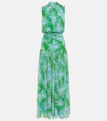 Menon printed draped maxi dress | Diane von Furstenberg