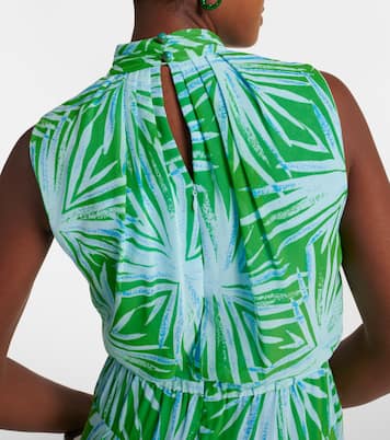 Menon printed draped maxi dress | Diane von Furstenberg