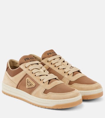 Downtown Re-Nylon and suede sneakers | Prada