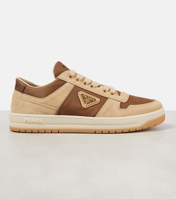 Downtown Re-Nylon and suede sneakers | Prada