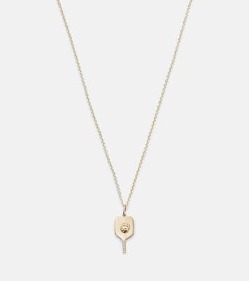 Collier Pickleball en or 14 ct et diamants | Sydney Evan