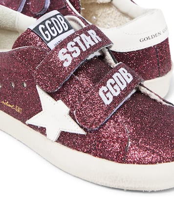 Sneakers Old School in pelle con glitter | Golden Goose Kids
