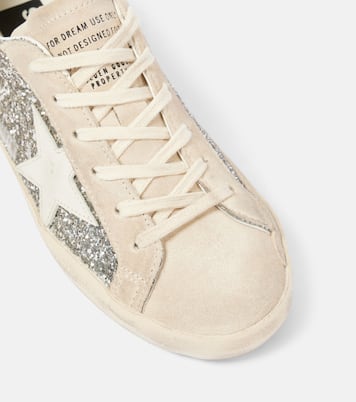 Super-Star glitter leather sneakers | Golden Goose
