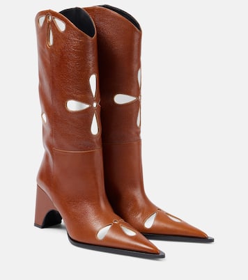 Bottines santiags Petal Bridge en cuir | Coperni